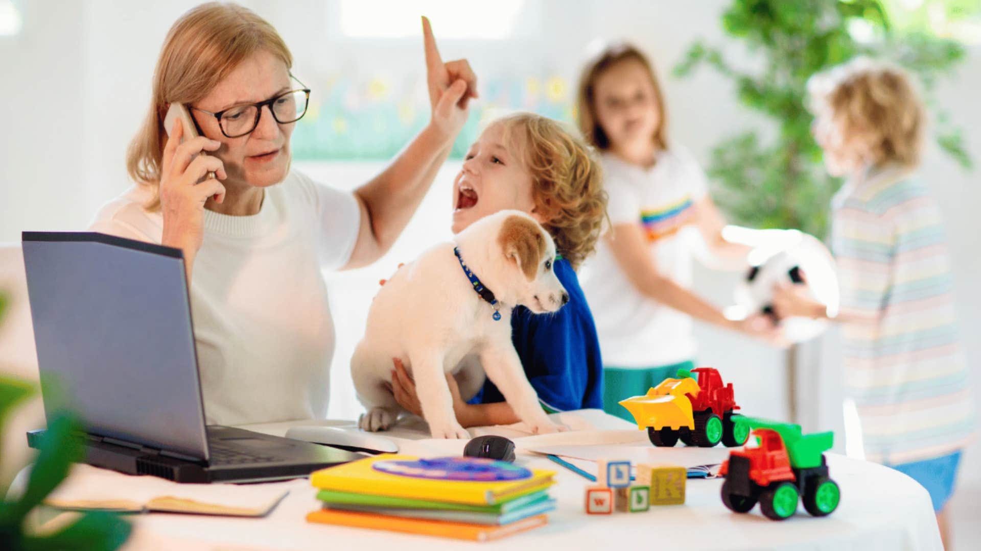 Busy mom introvert drained by putting others needs first 