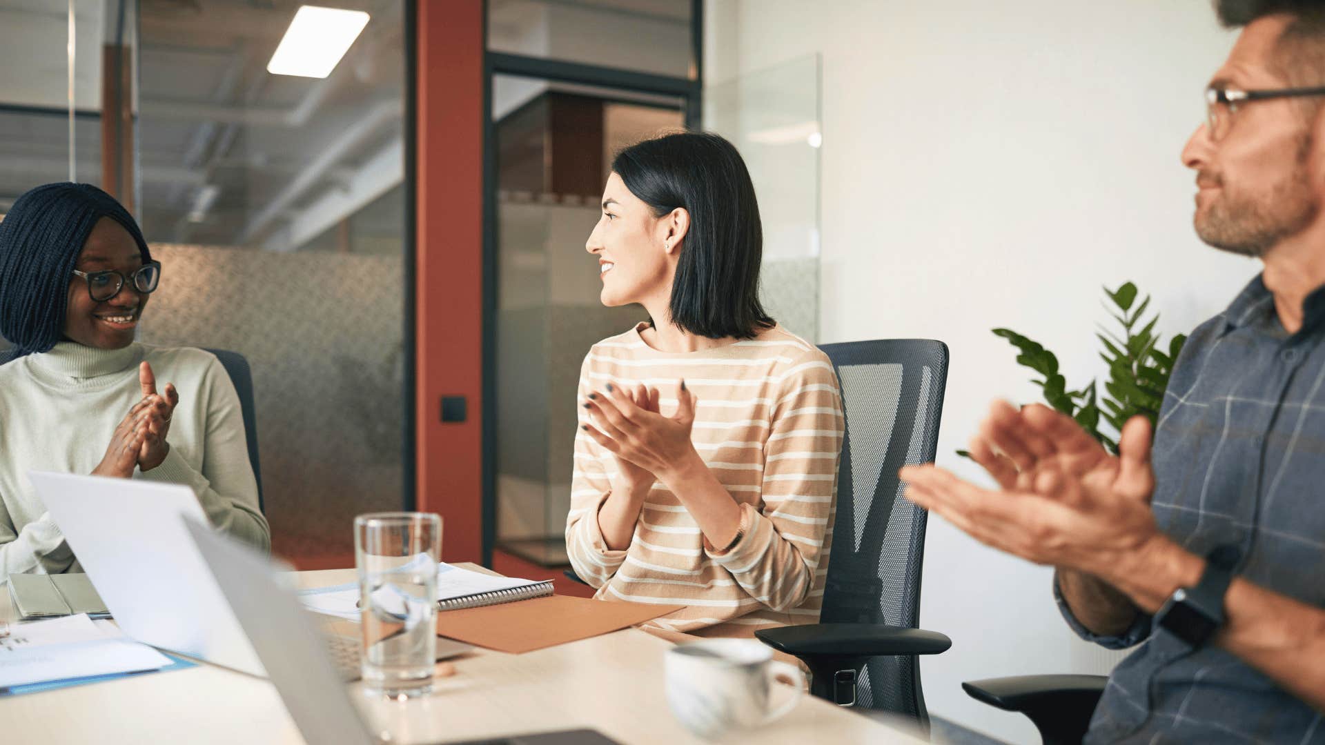 assertive person finding the middle ground and people respect it