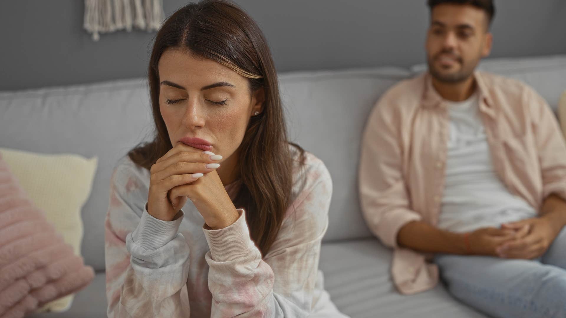 Woman who doesn't give second and third chances with her partner.