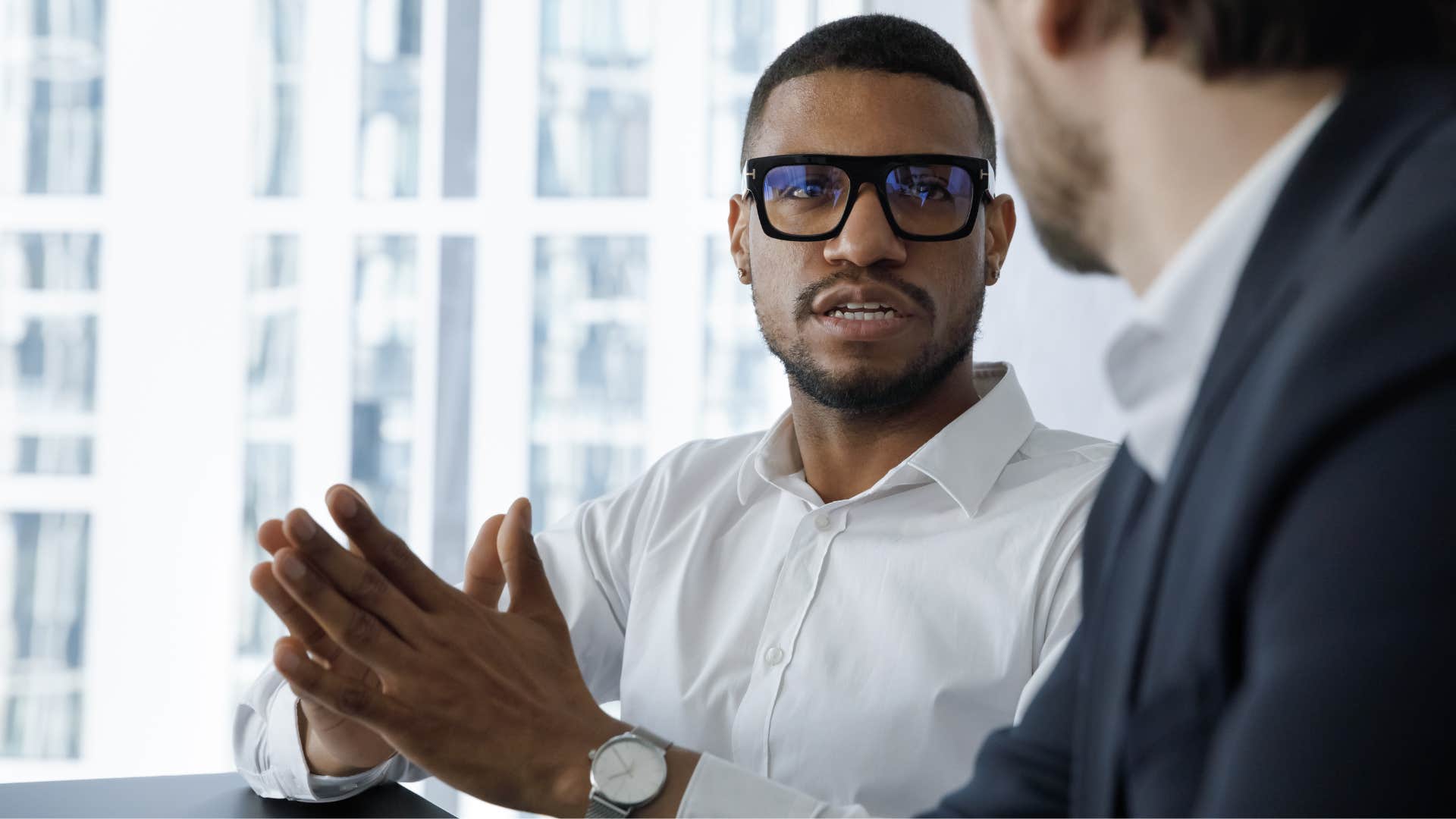 Man who's stopped justifying every decision at work.