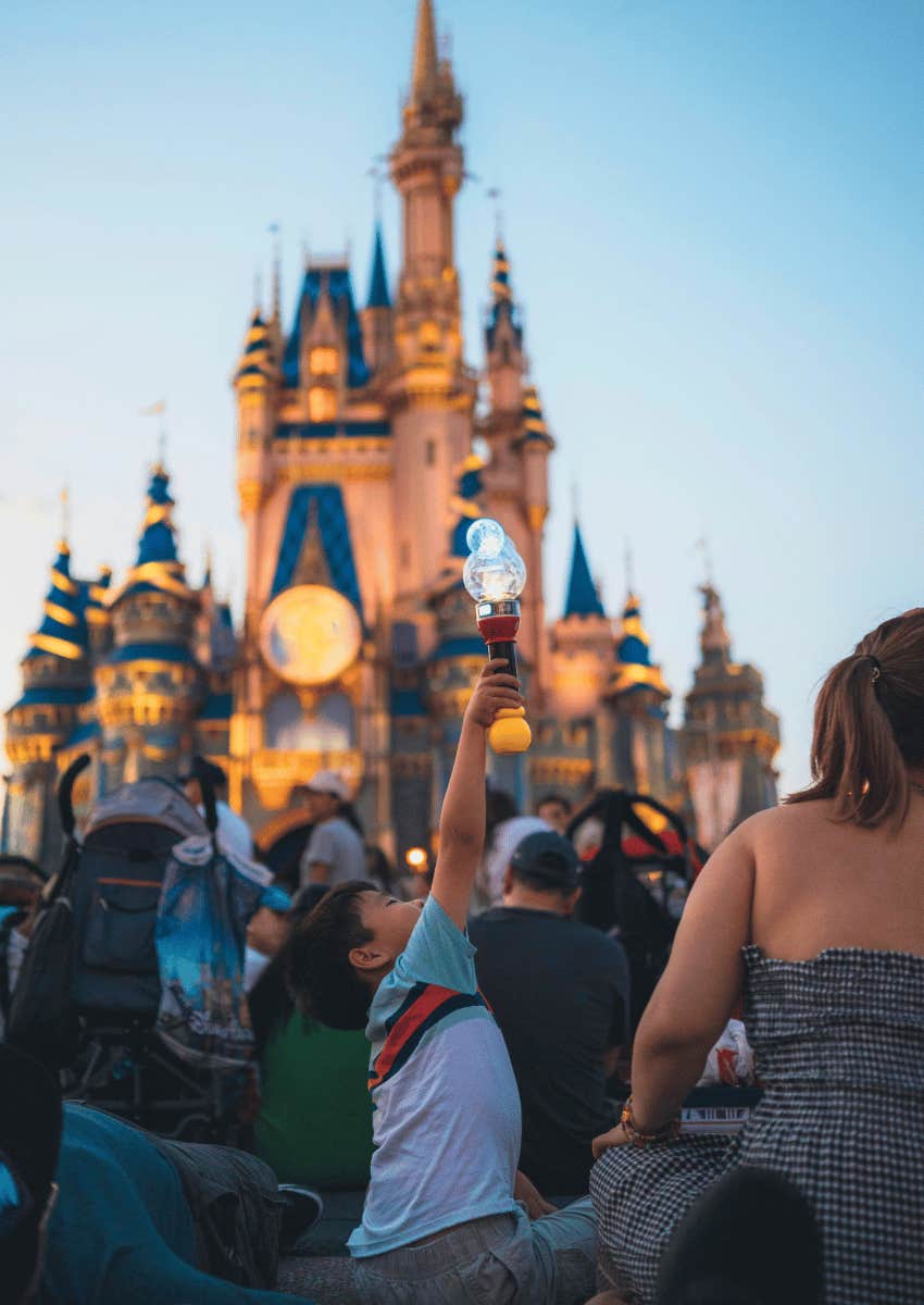 child on a disney trip