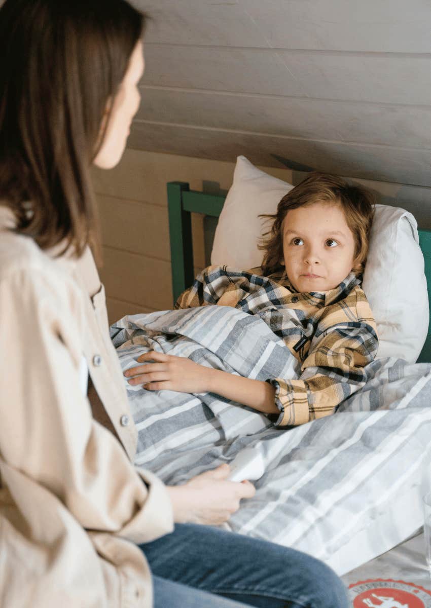 child looking at his parent expectantly