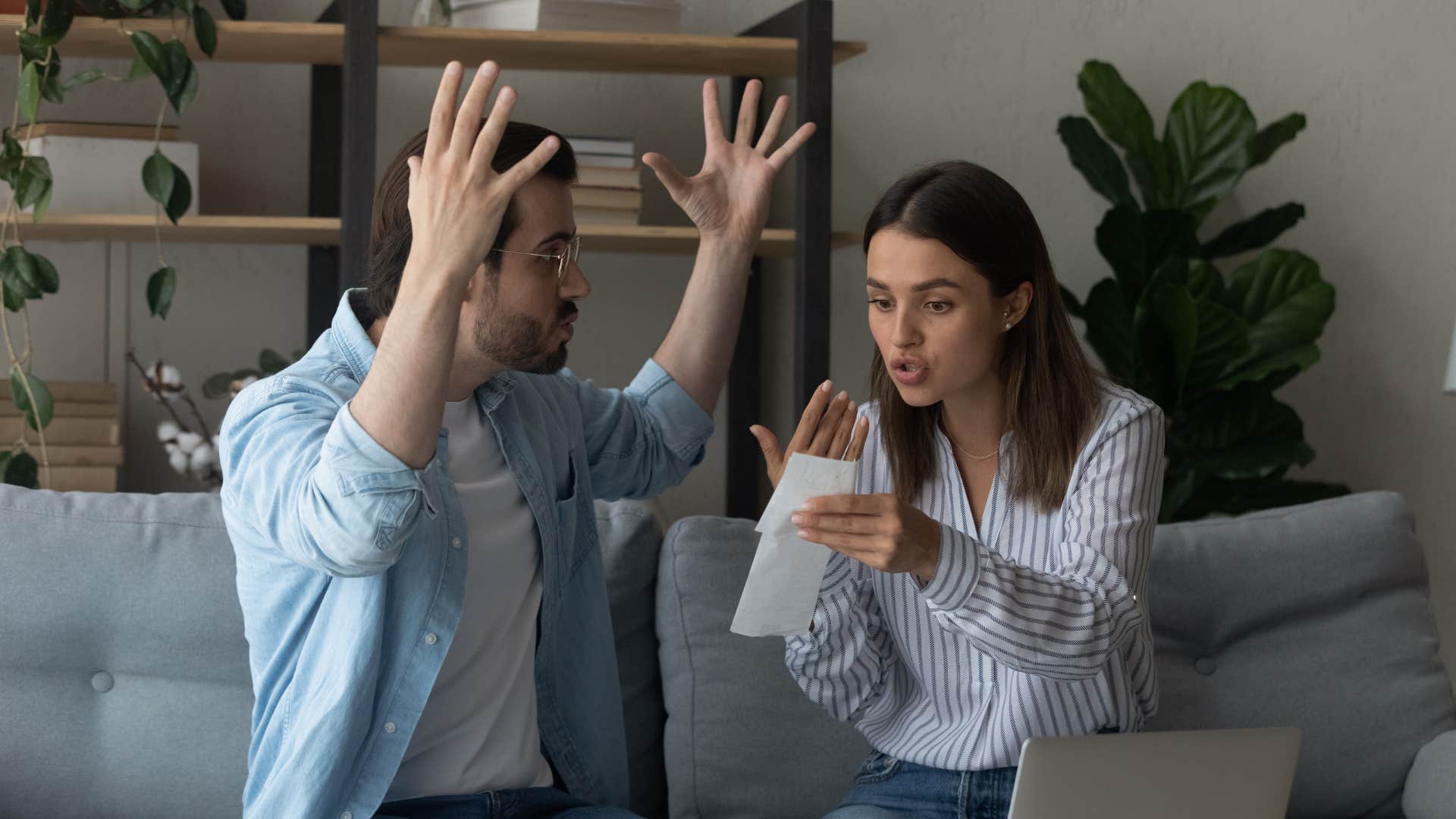 condescending woman asking husband are you sure you did things correctly in argument