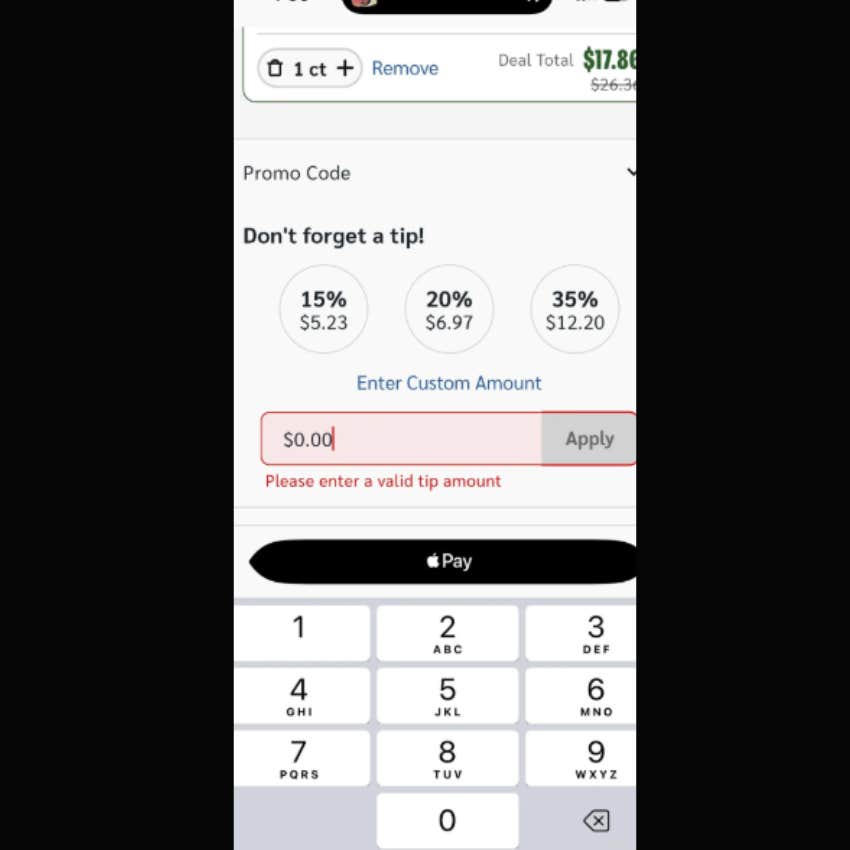 Customer Forced To Leave A Tip In Order To Complete Their Pickup Order Reddit Post