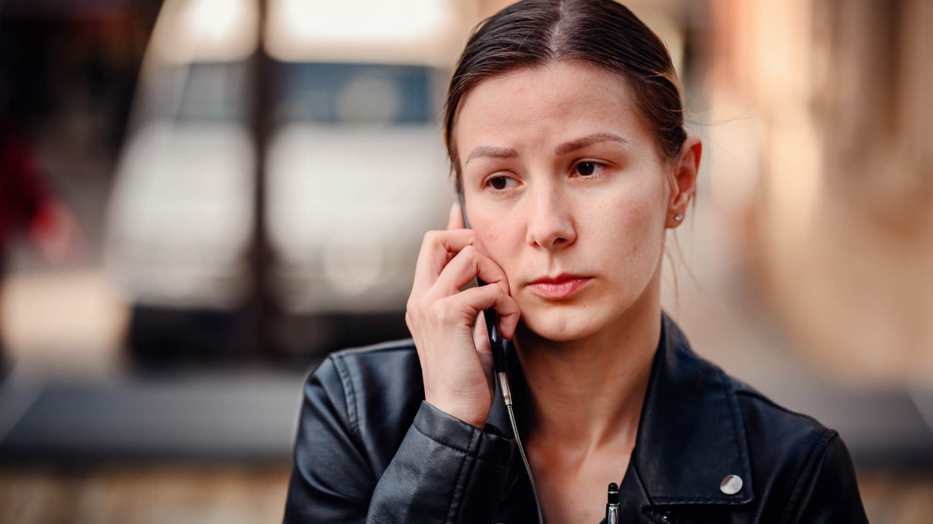 woman on the phone saying this conversation took a disappointing turn to rude person