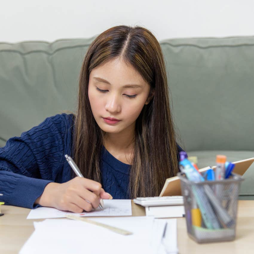 90s kid expected to handle homework all on their own