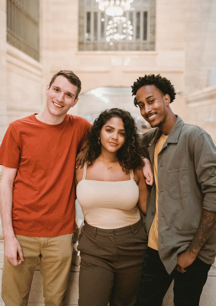 happy group of friends hanging out