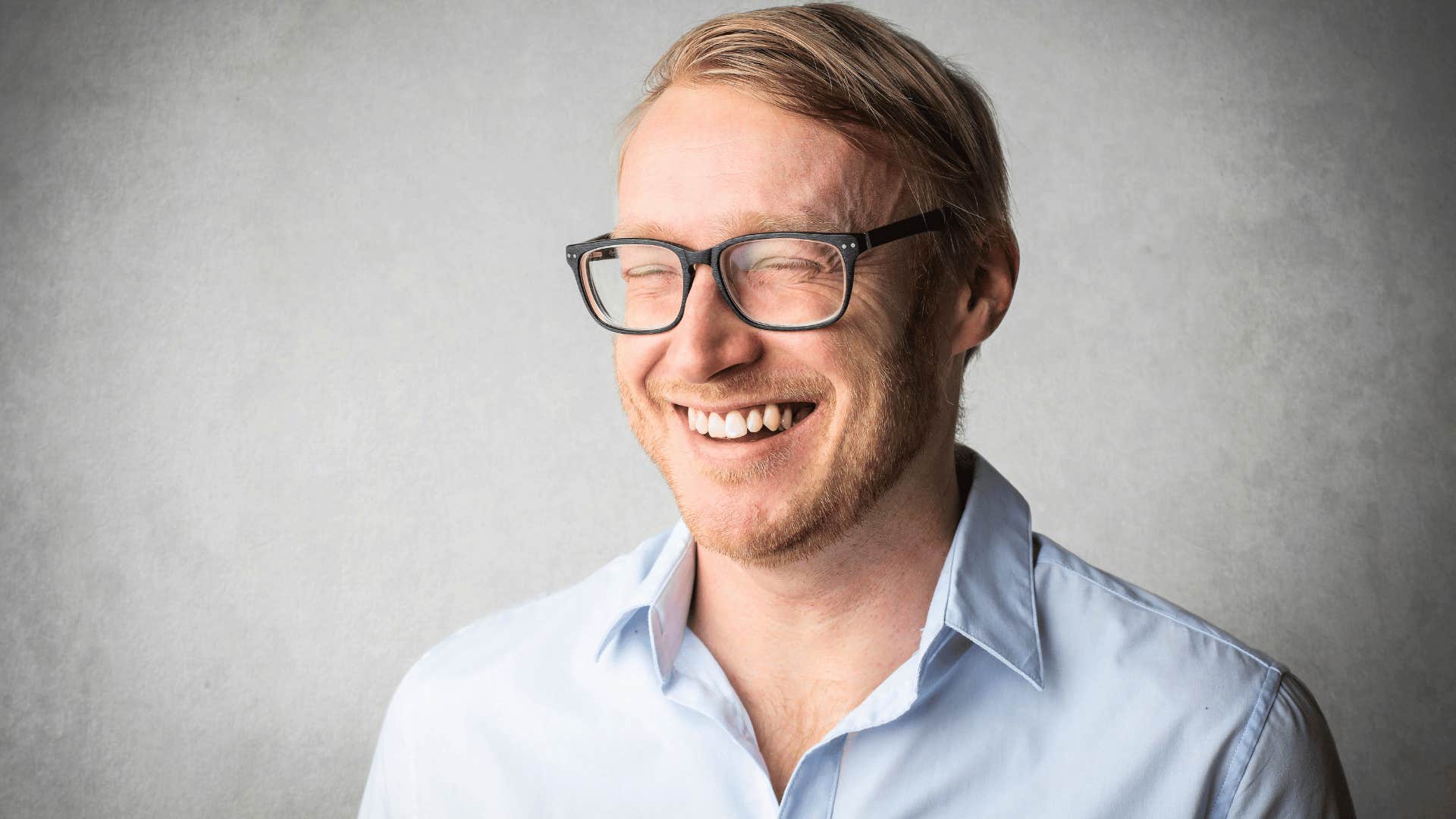 happy parent finding the joy in his daily routine
