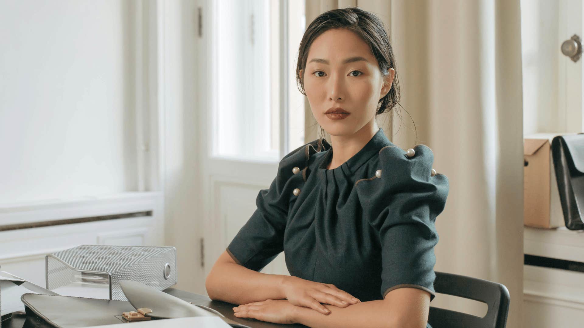 highly respected woman keeping daily ups and downs to themselves