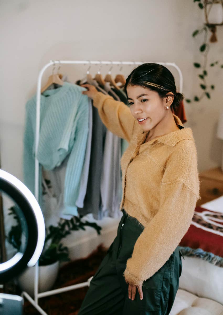 influencer filming for social media