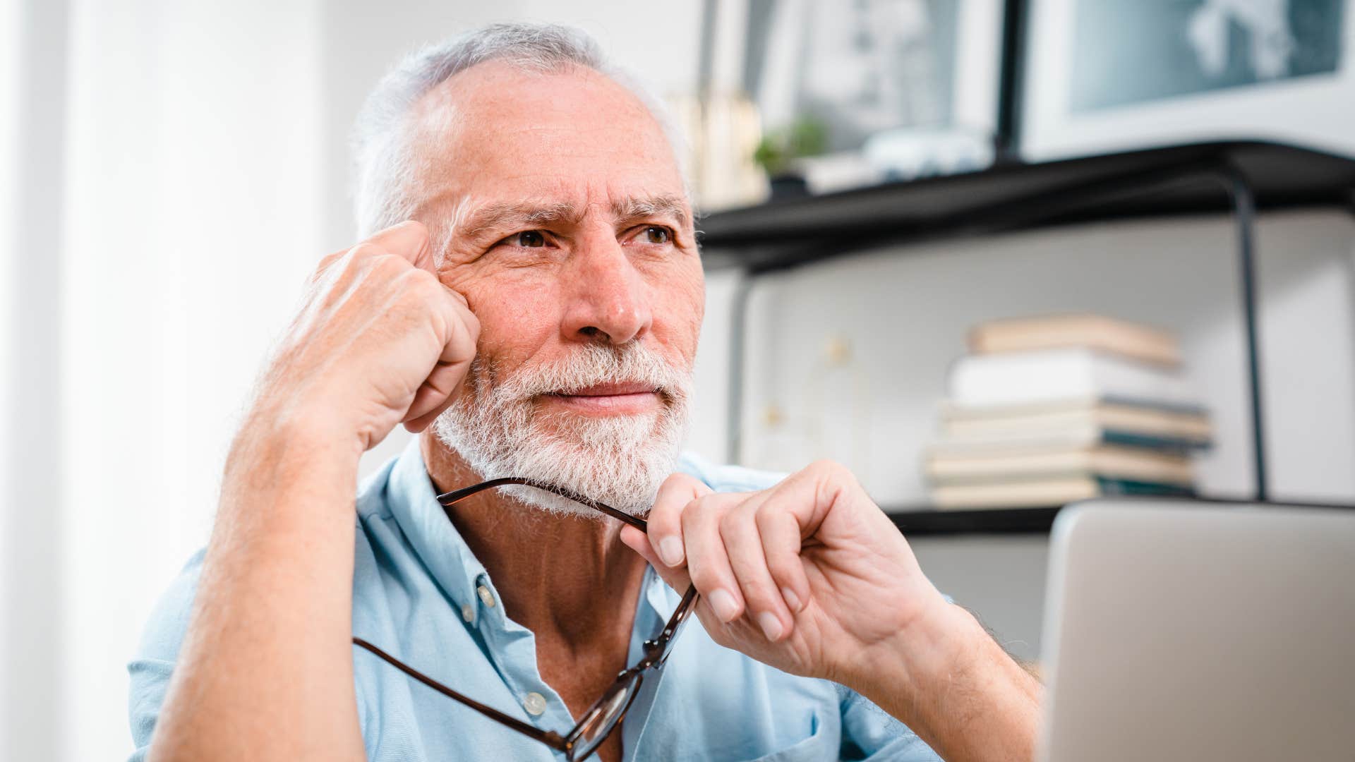 creative intelligent man problem-solving and thinking