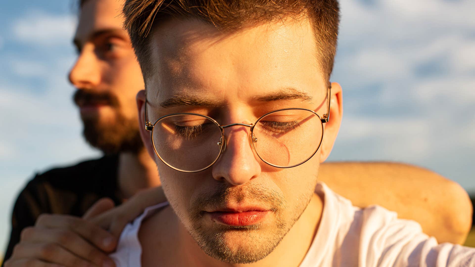 man needs constant reassurance from his friend