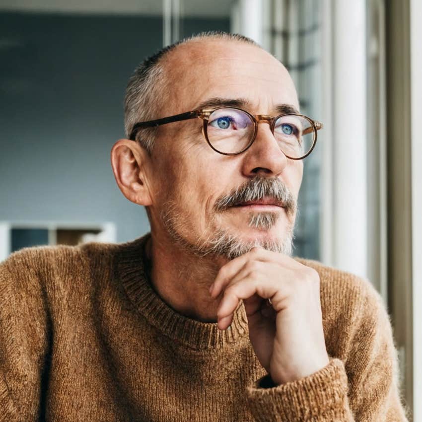 man saying he's not thinking about anything because he doesn't have much to say