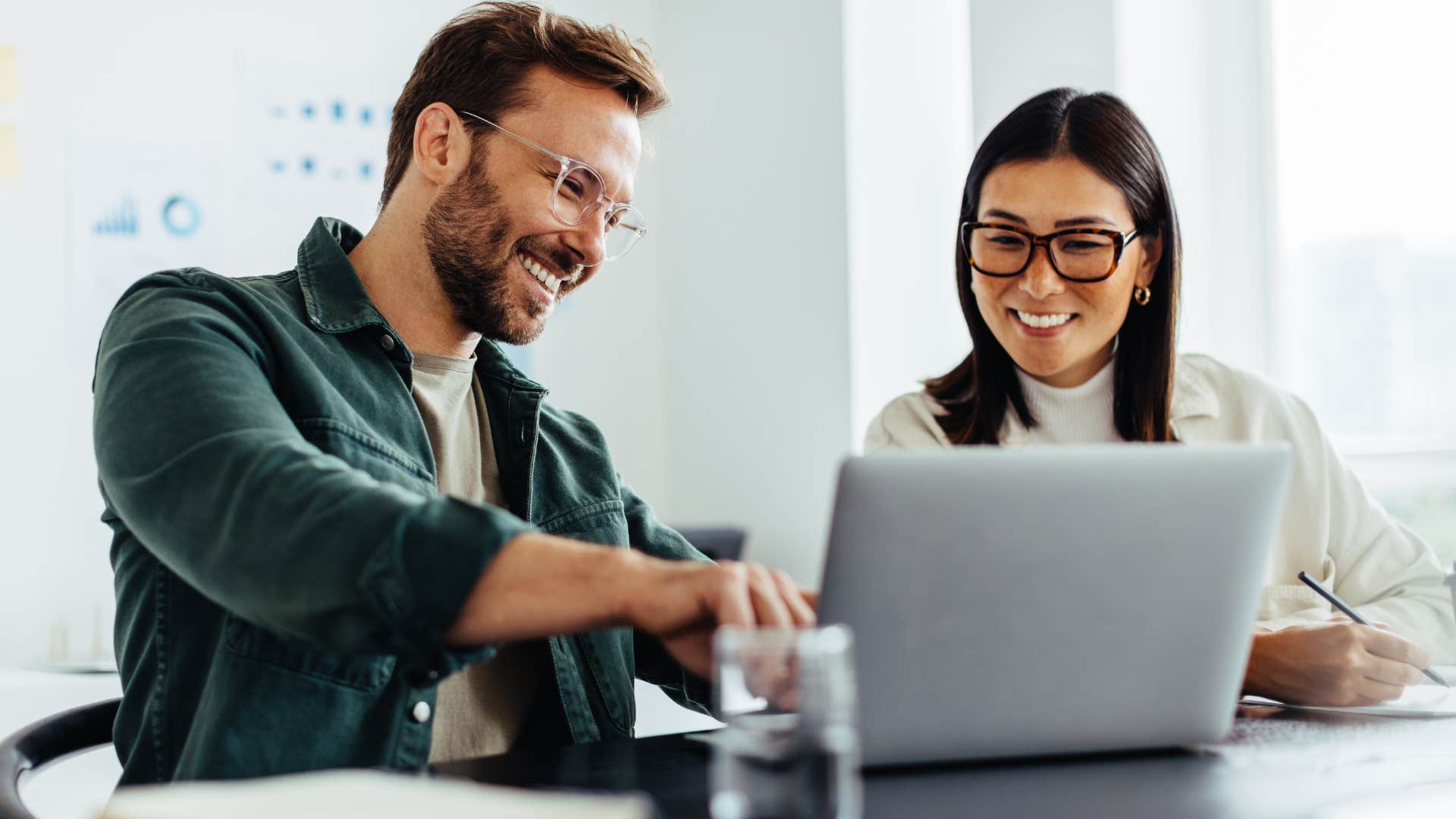 co-workers respecting each other's boundaries
