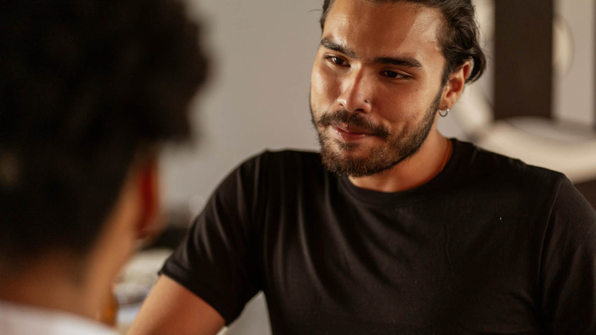 insecure man saying must be nice to a friend