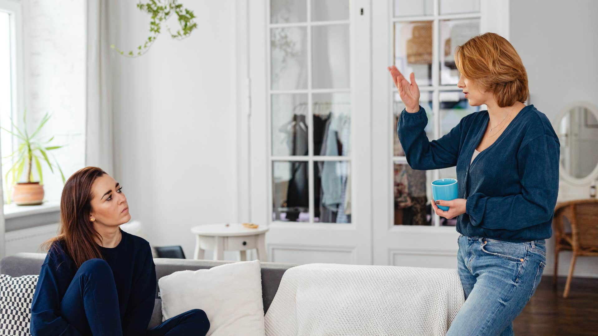 woman frustrated asking what do you think