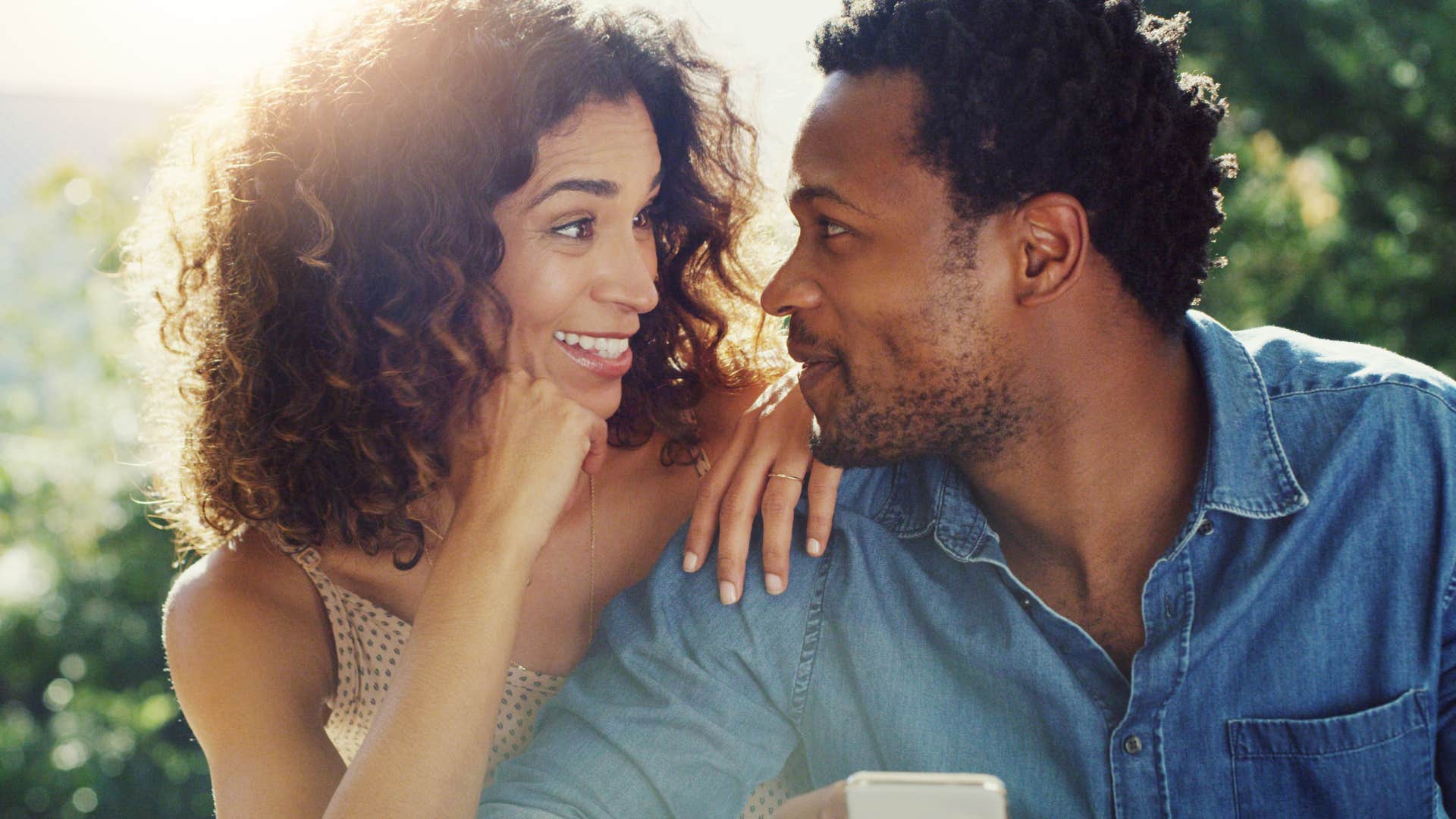 woman who is fishing for compliments from her boyfriend