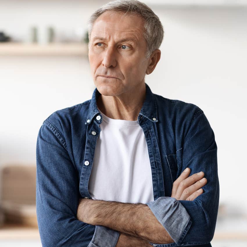 Husband avoiding hard conversations with his wife at home.