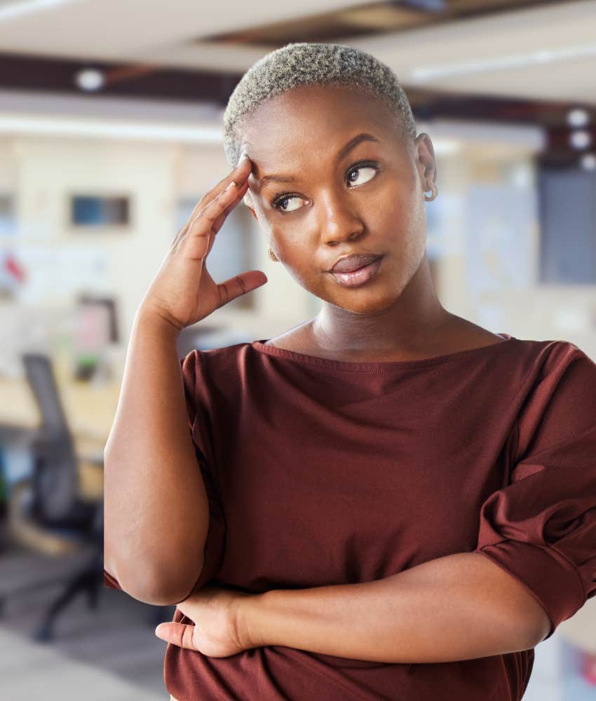 corporate worker who wants to quit her job