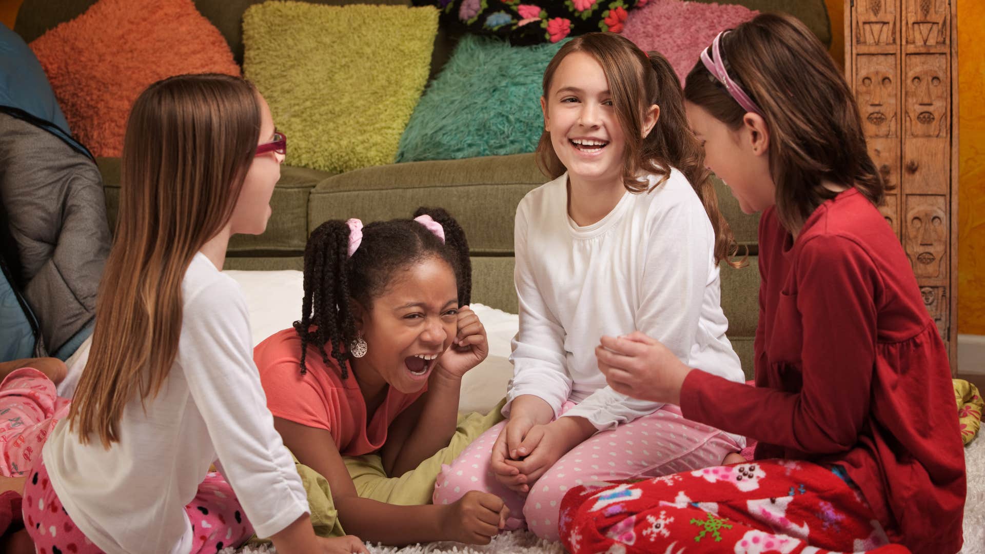 Happy children have a sleep over showing friends help kids feel seen