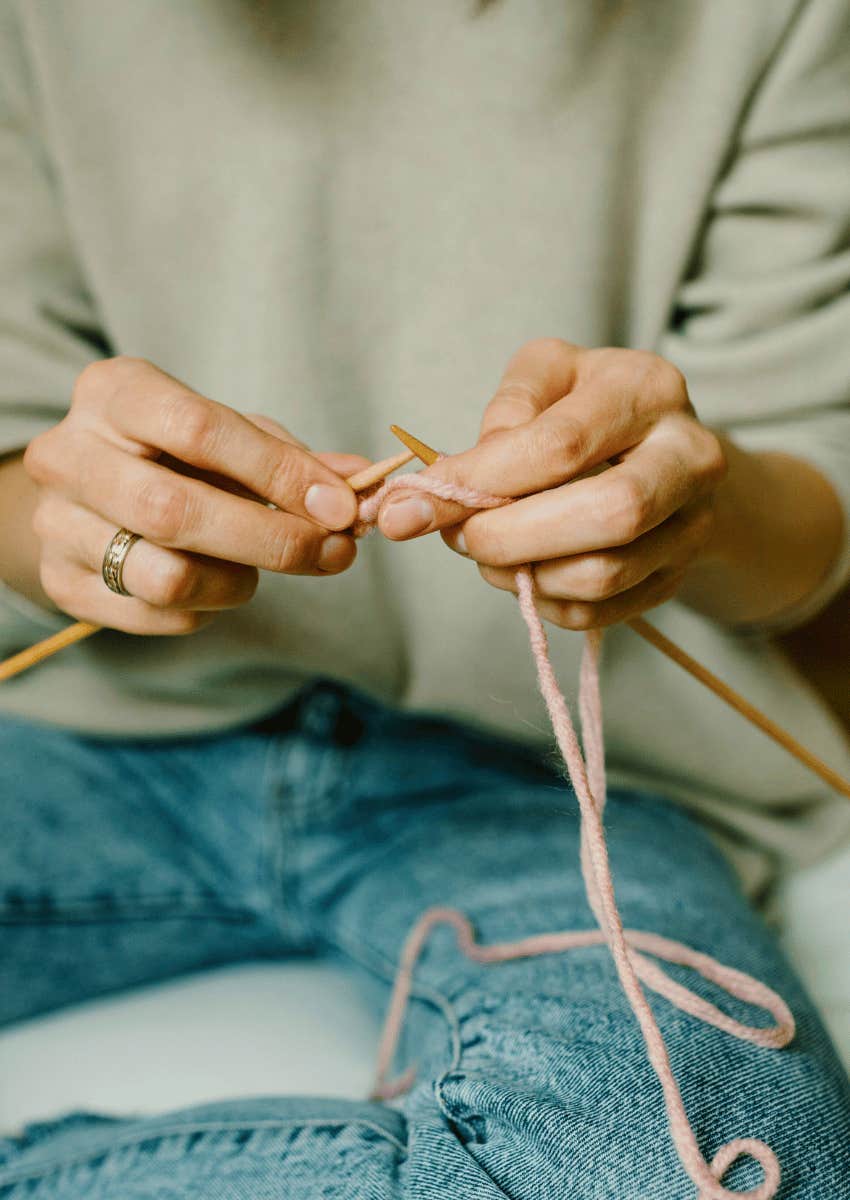 knitting hobby