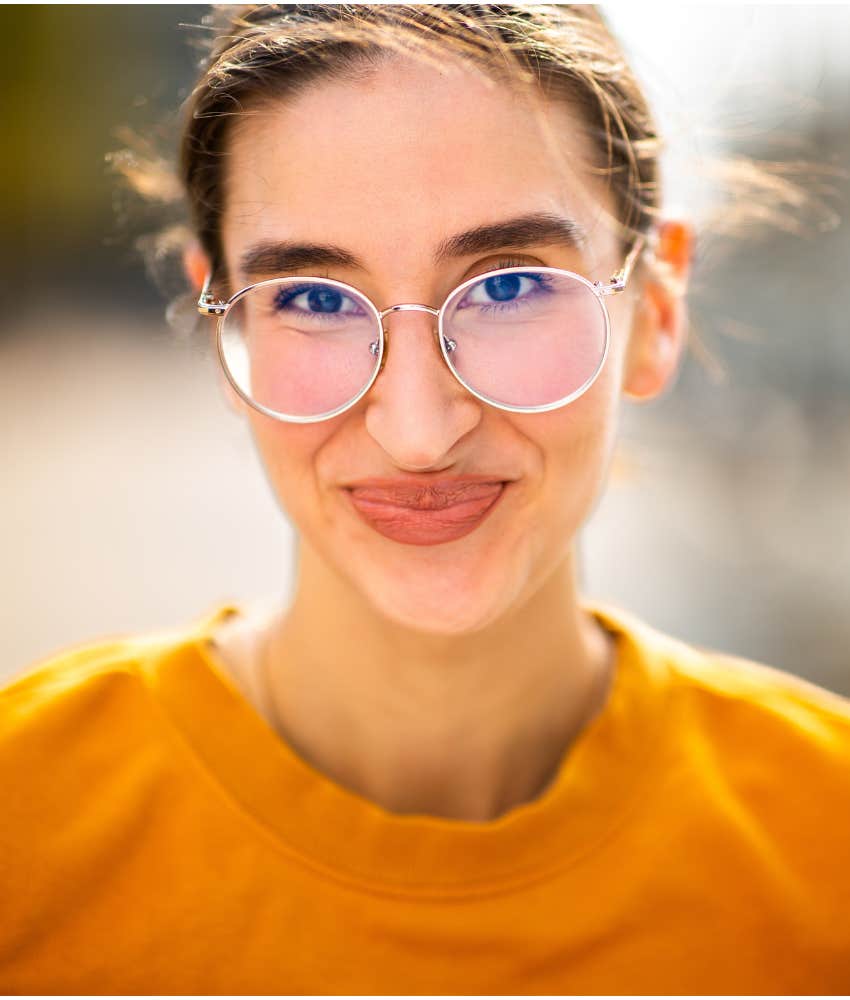 Intrigued person stand straight showing moral people don't slouch