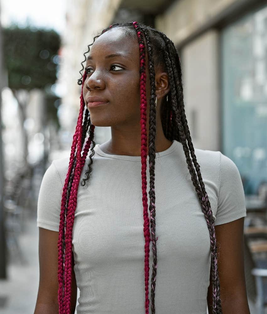 Hopeful person turns to the side showing to remember everything changes