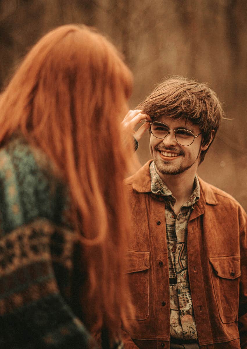 loving couple spending time outdoors