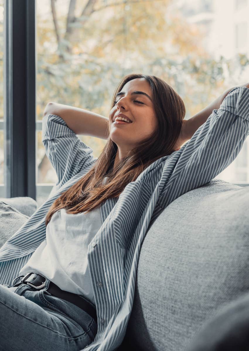 lucky woman who never lets anyone borrow her energy