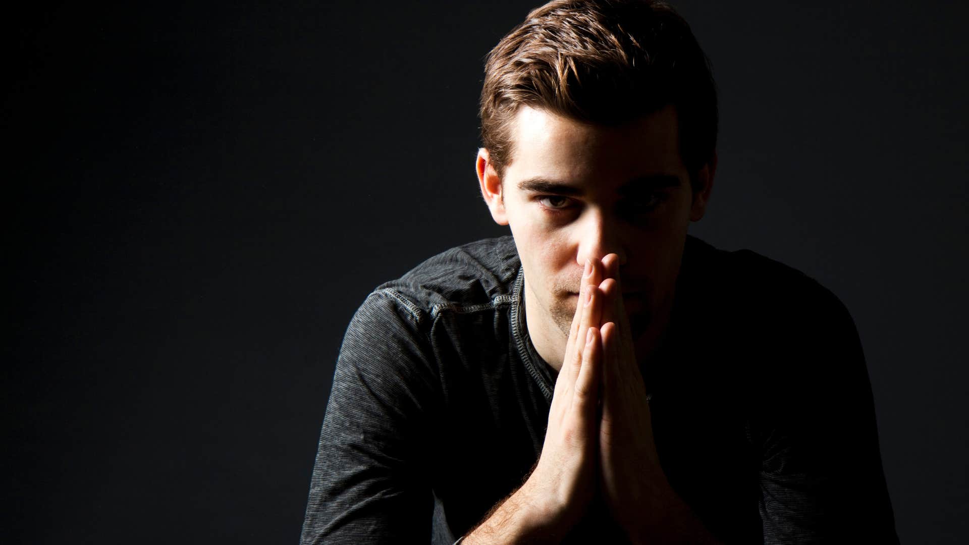 man who secretly doesn't like himself saying he's better off alone