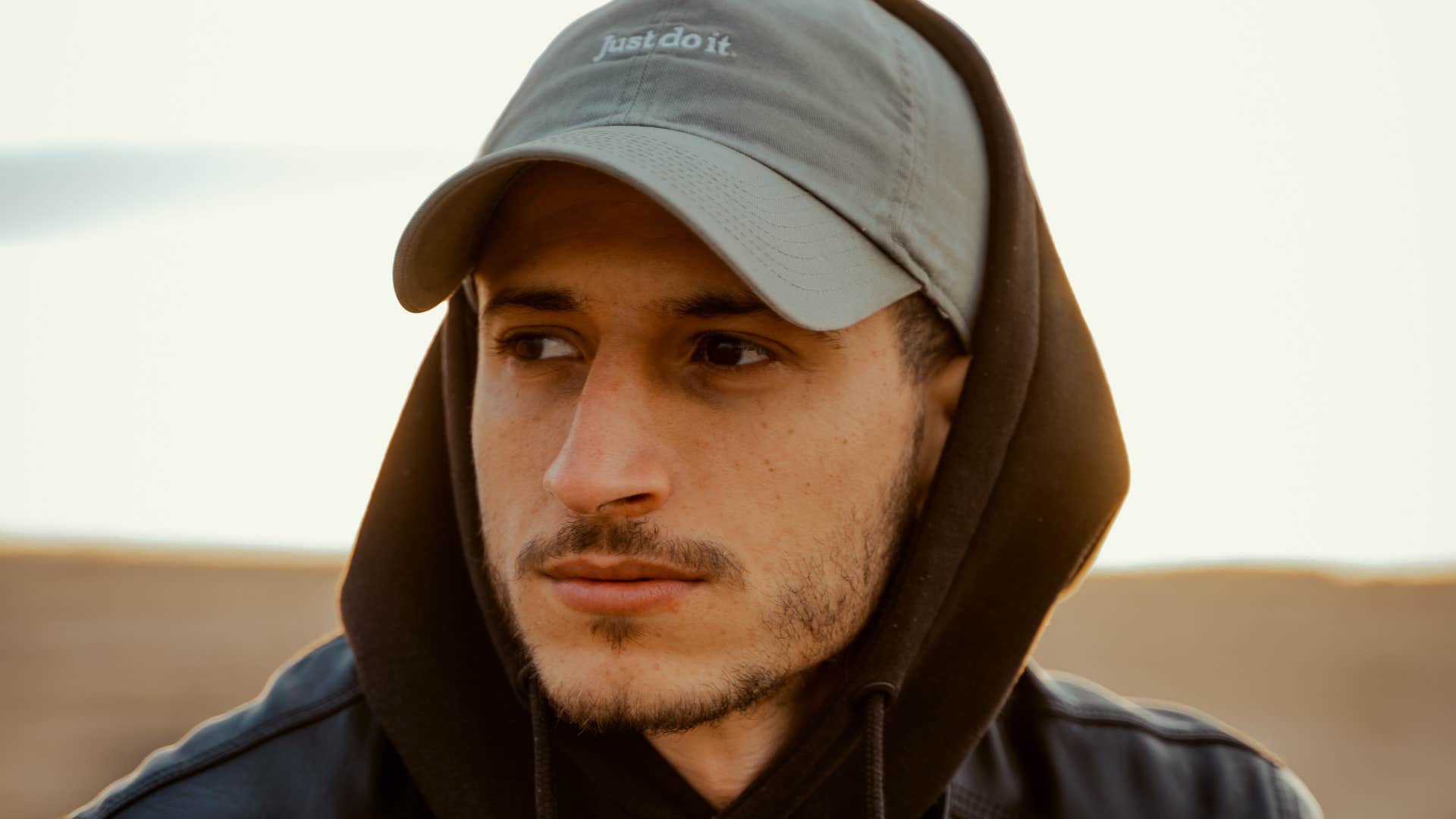 man who secretly doesn't like himself saying he's not good enough