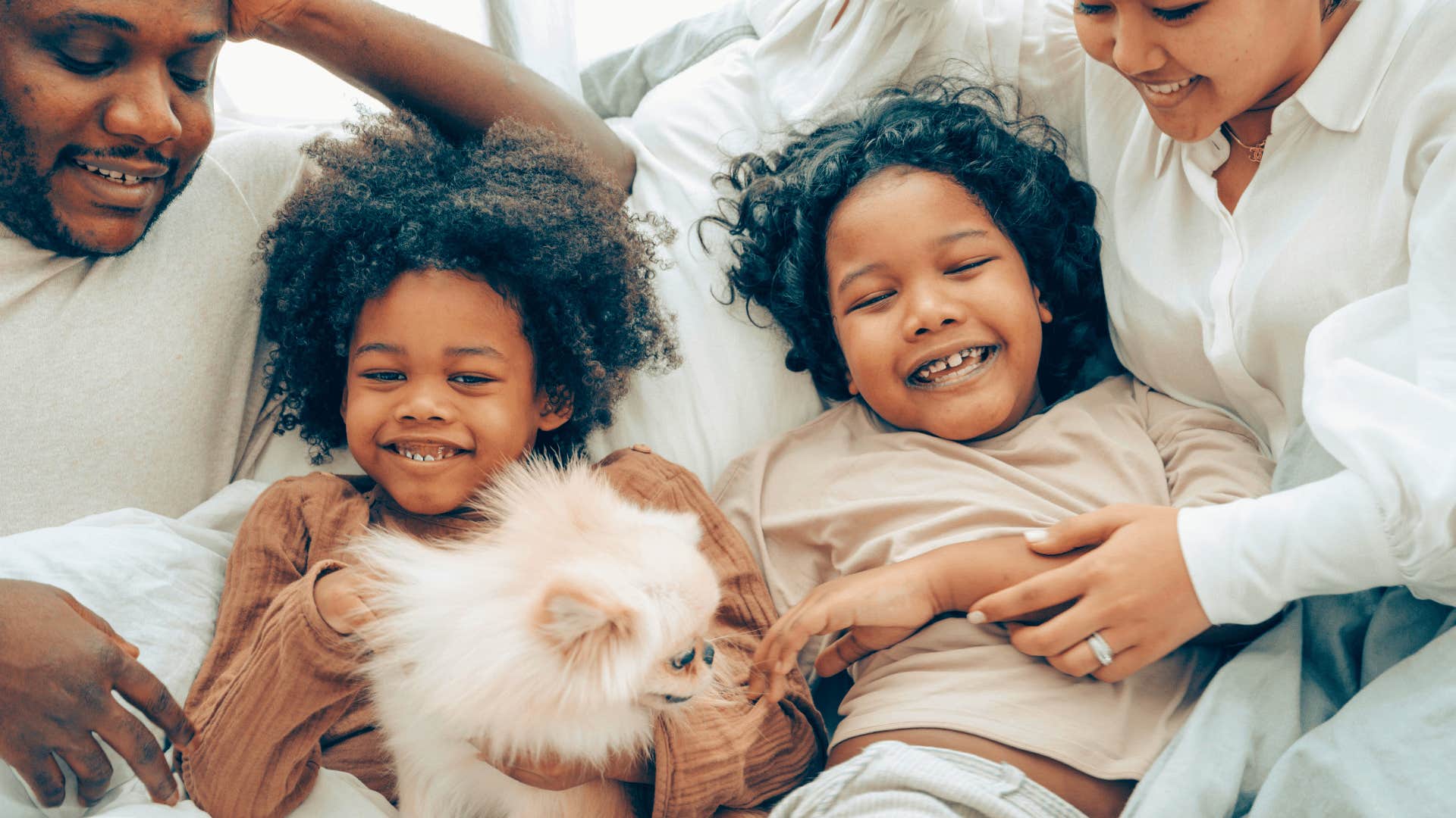 modern parents enjoying the simple moments as a family