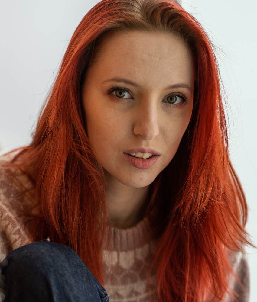 Modest woman who is better at getting feedback and regulating her emotions