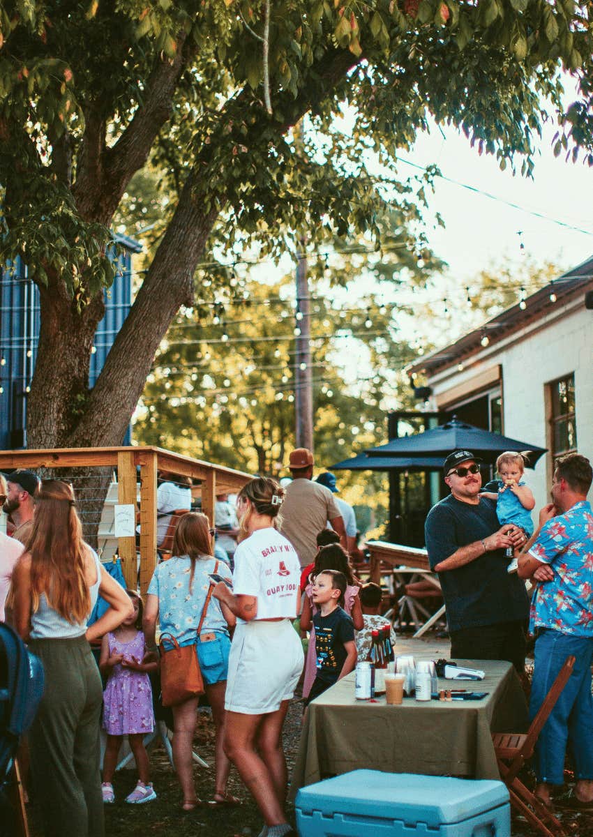 neighborhood party gathering