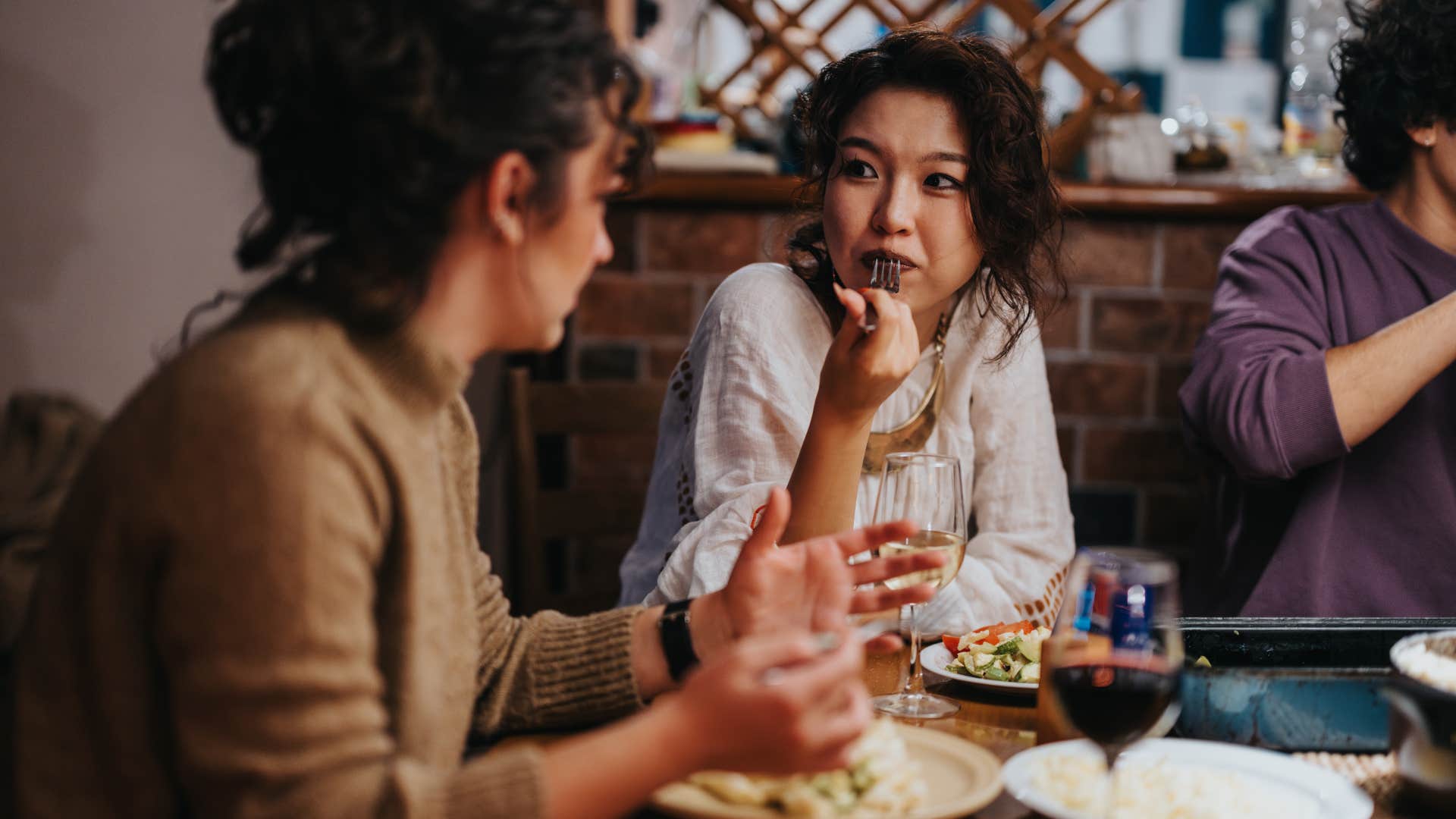 person keeps them at arm's length because they don't want to be a friend 