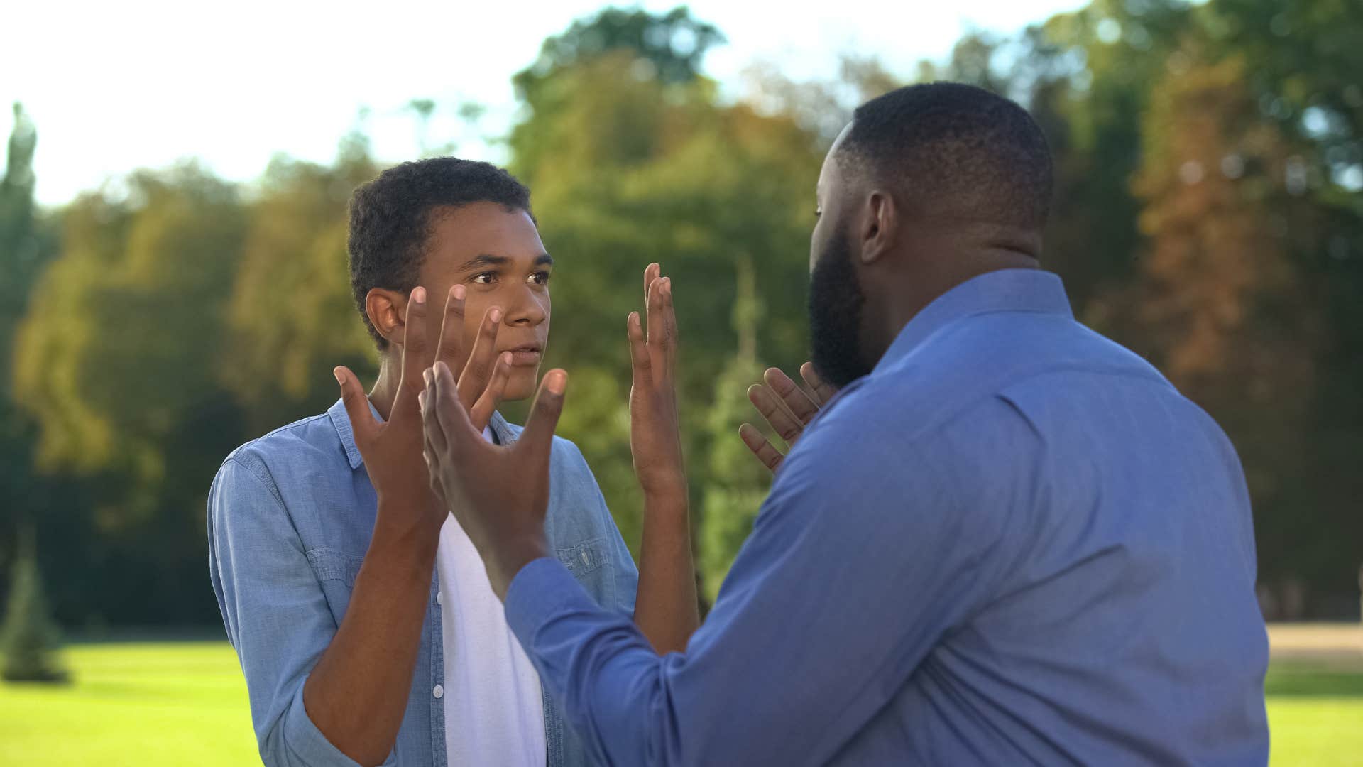 dad who is giving his son conditional love