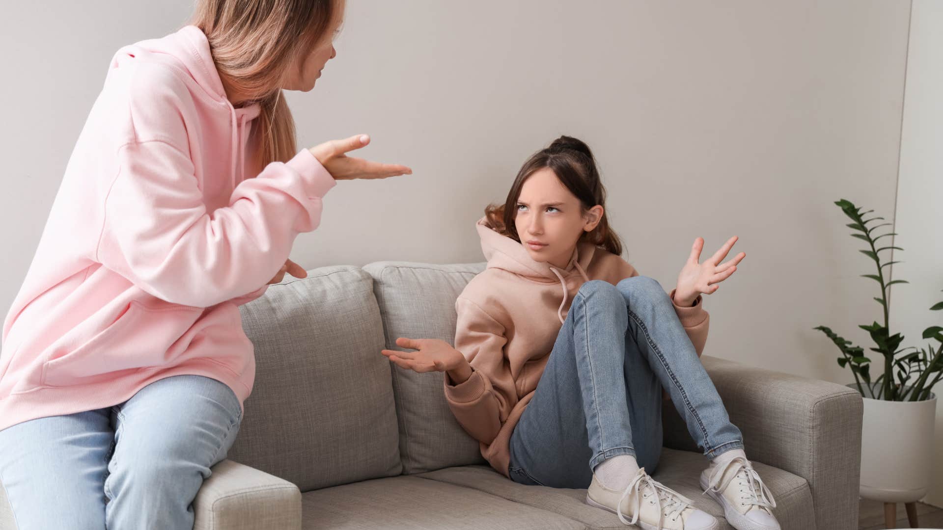 mom guilt tripping her daughter