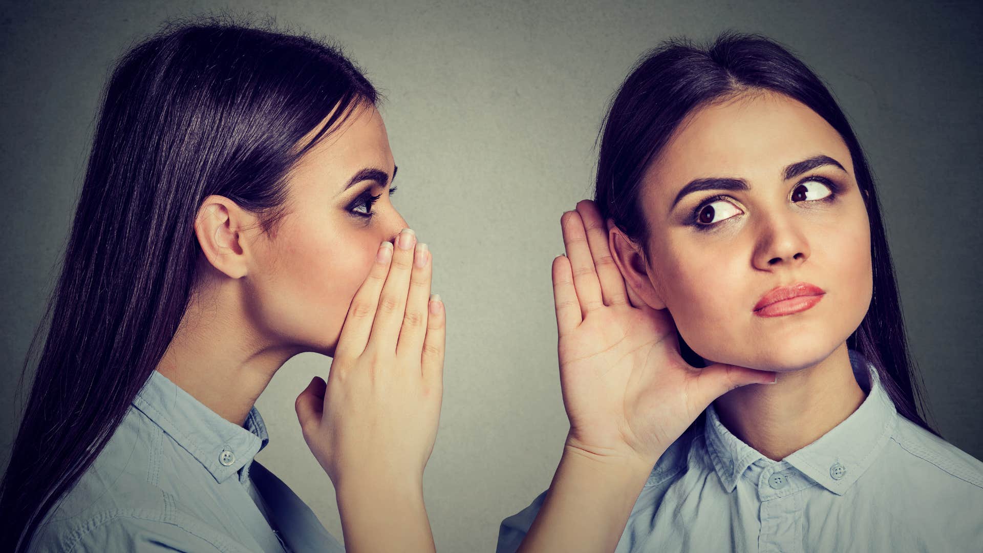 Double image of person talking and listening to themselves showing lifestyle change for mental health