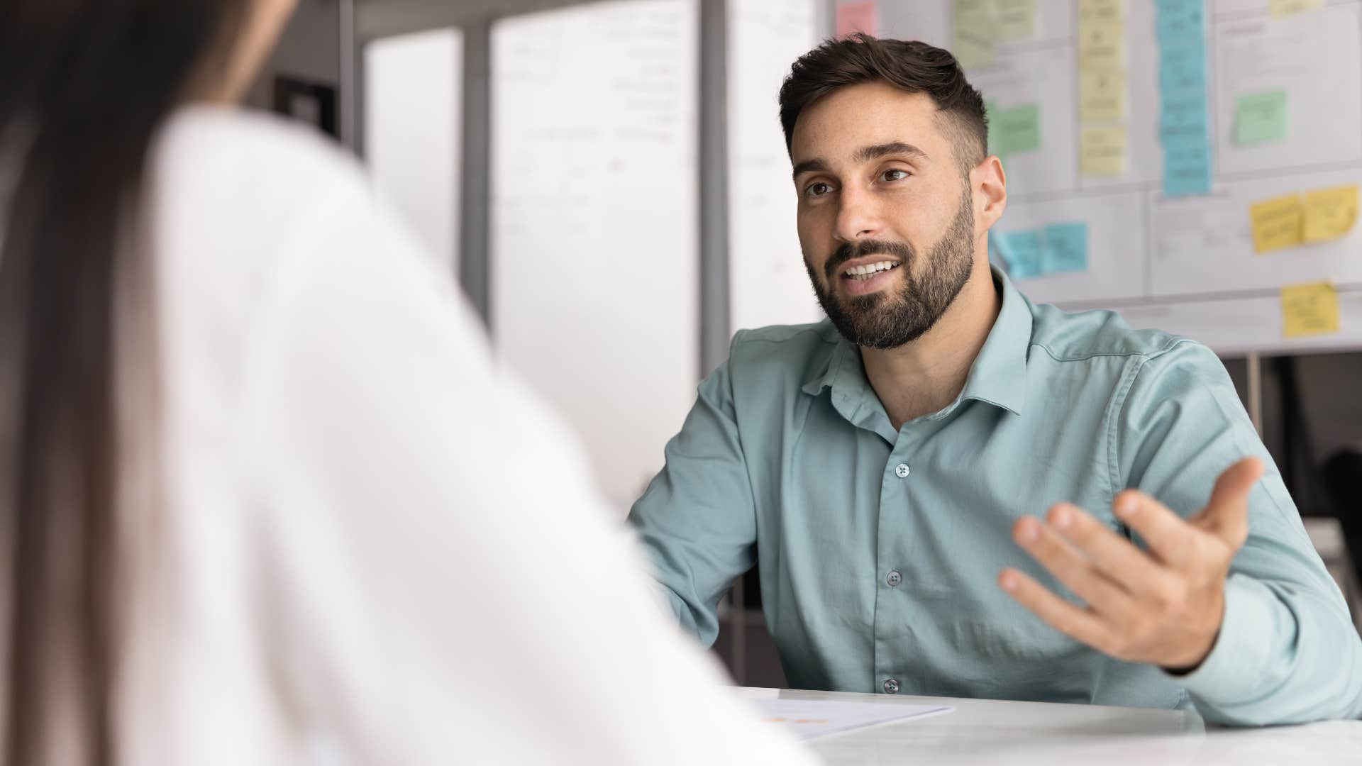 man saying I mean what can you do because he has nothing interesting to say