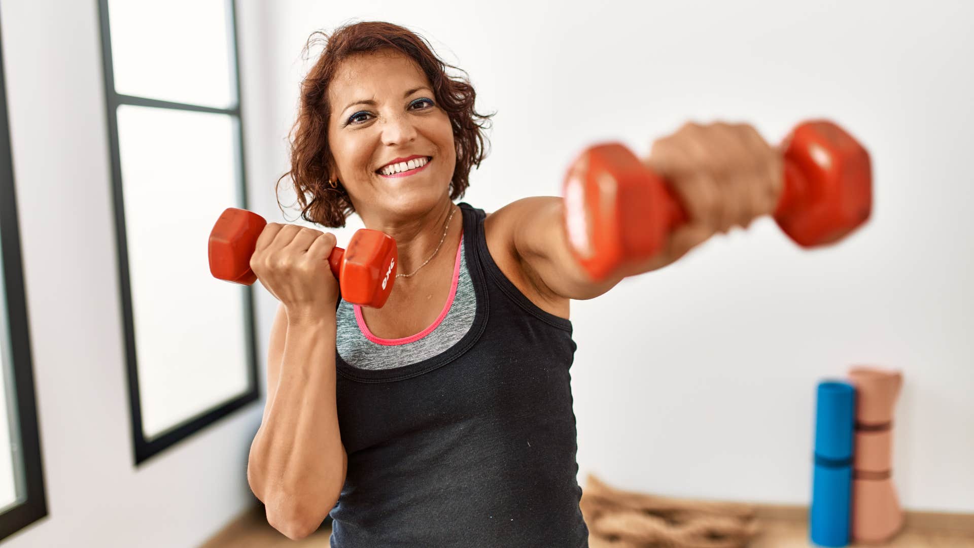 person stays physically active during the day