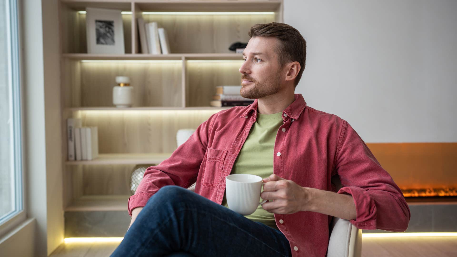 man self-reflecting after a failure