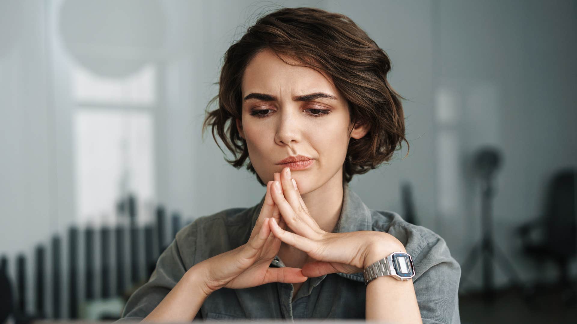 woman thinking about choices