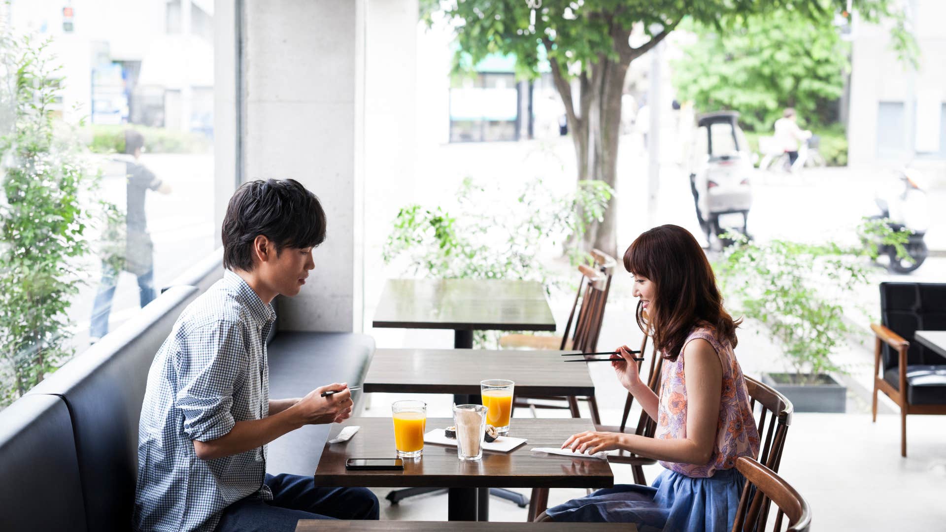 people who almost never eat their meals at home because they prefer living in big cities 