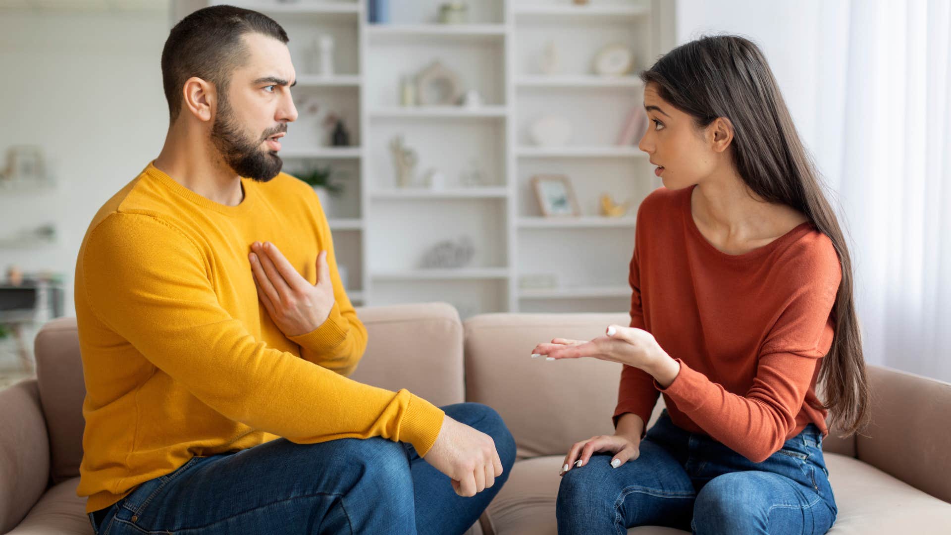 woman who is always in a bad mood saying here we go again