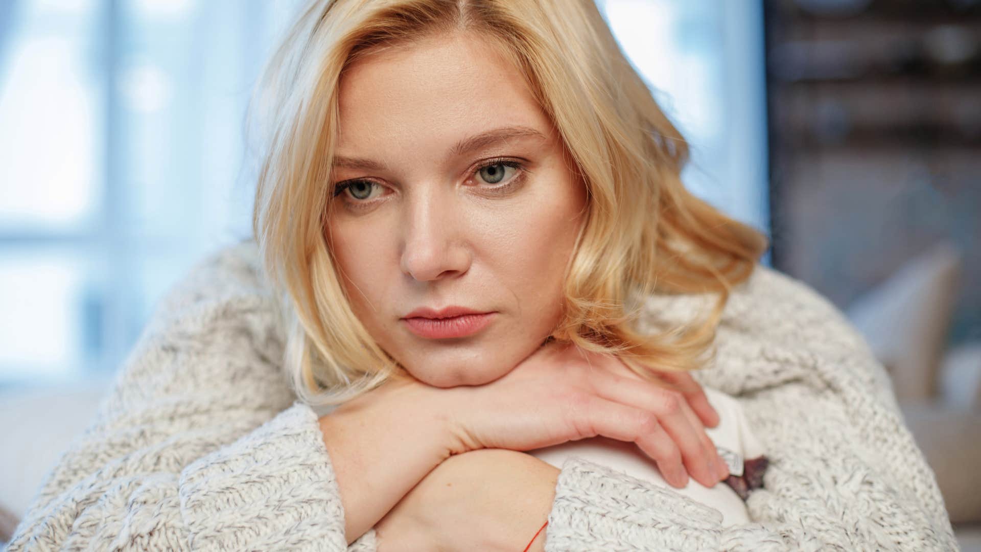 woman who is always in a bad mood saying no one listens to me