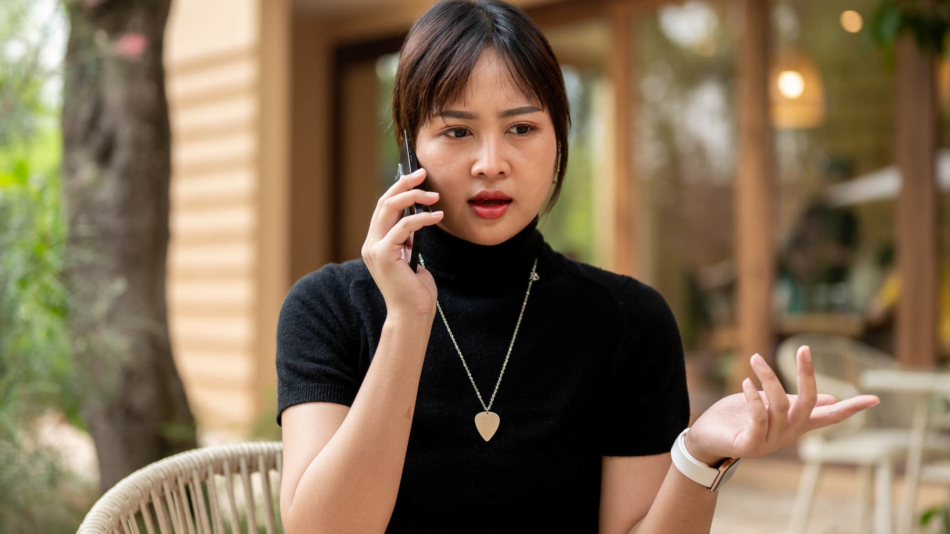 annoying woman on the phone asking does that make sense