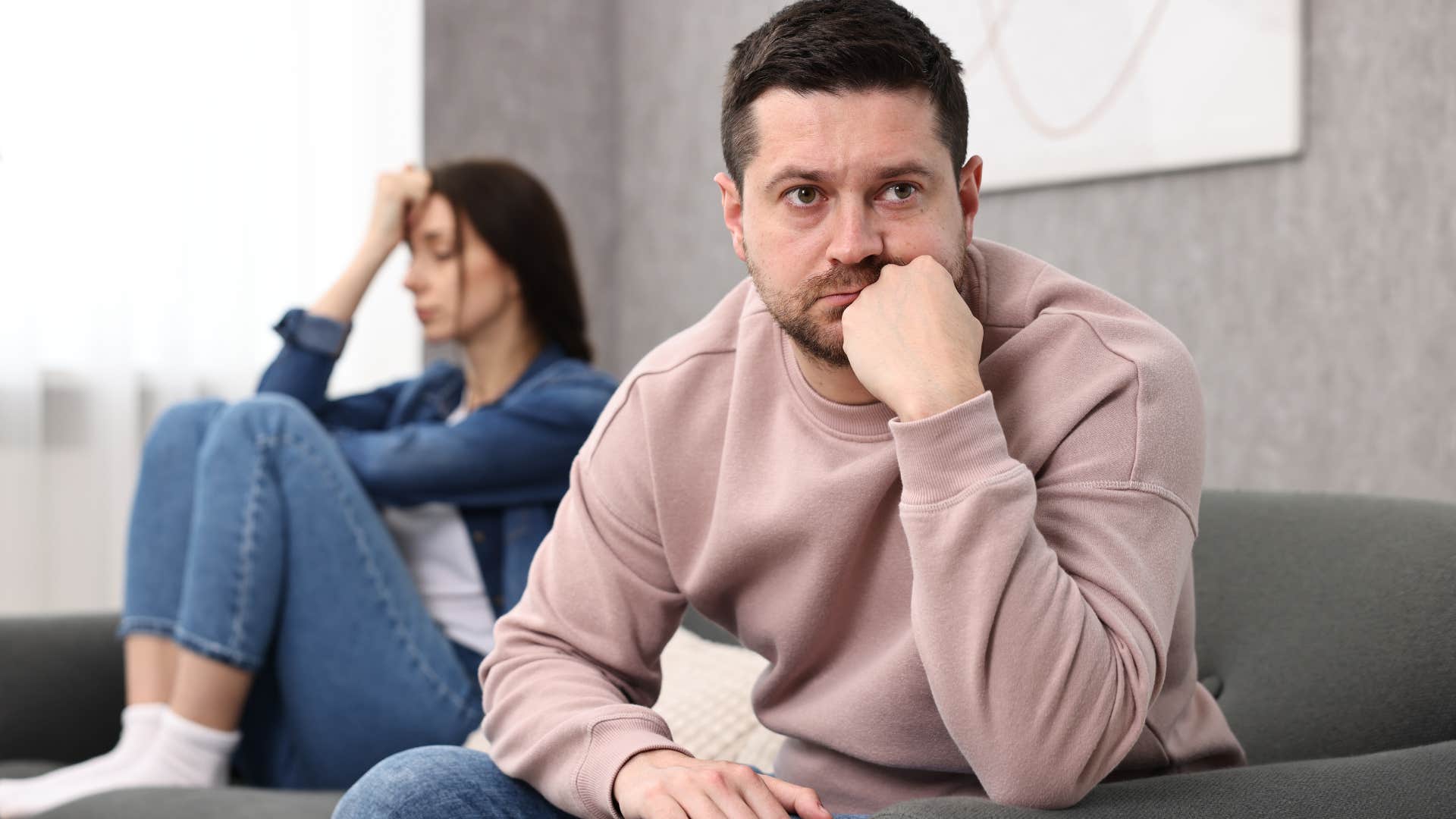 Man saying "that's just how the world works" to his wife.