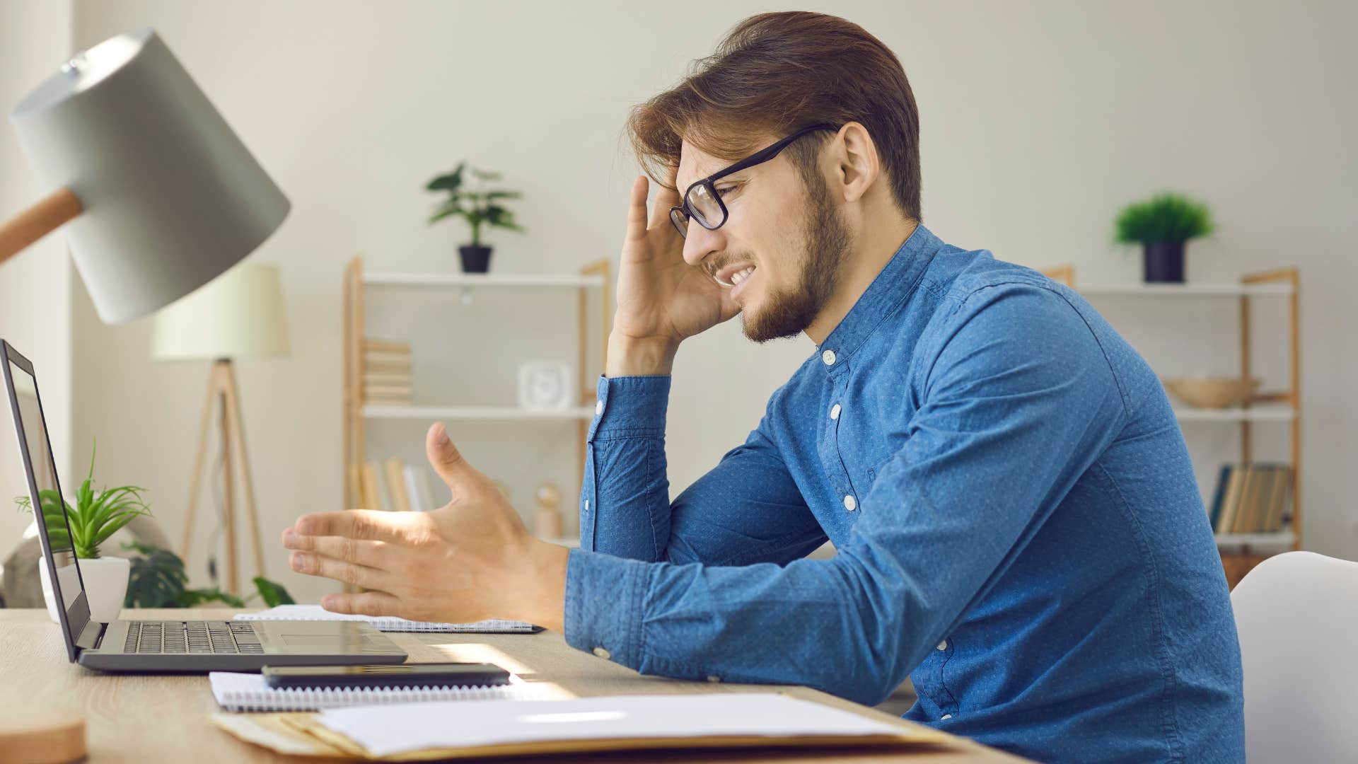 mentally sharp man upset working in place with rigid rules