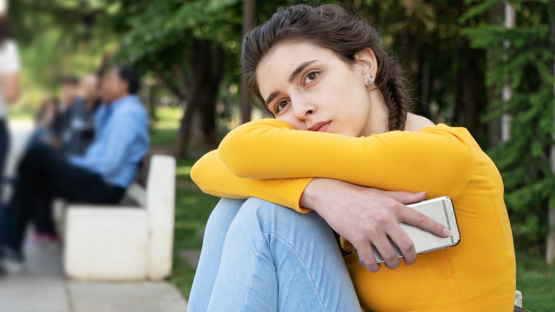 woman who is way too sensitive saying you're being really mean right now