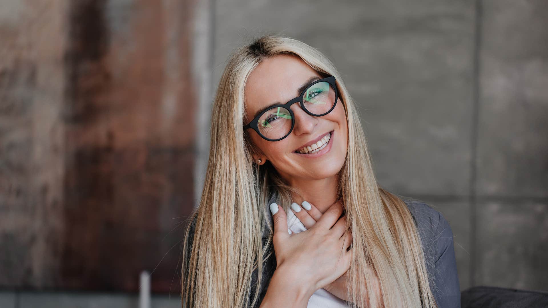 woman who is not entitled smiling